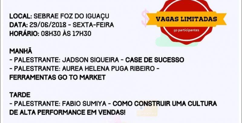 WORKSHOP DO SEBRAE E IGUASSU-IT PROPÕE ABORDAGEM PROFISSIONAL DE VENDAS A EMPRESAS DO OESTE