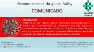 Coordenações Iguassu Valley suspendem reuniões presenciais no Oeste do Paraná